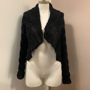 WHITE House Black Market Black Sweater Size M